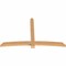 Ekena Millwork Bellingham Timber Gable Bracket, Western Red Cedar, 96"W x 60"H x 3 1/2"D x 5 1/2"F, 15/12 Pitch GBW096X60X0406BEL00SWR - alternate 3